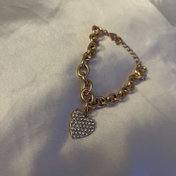 Diamond Heart Anklet/Bracelet  Thumbnail