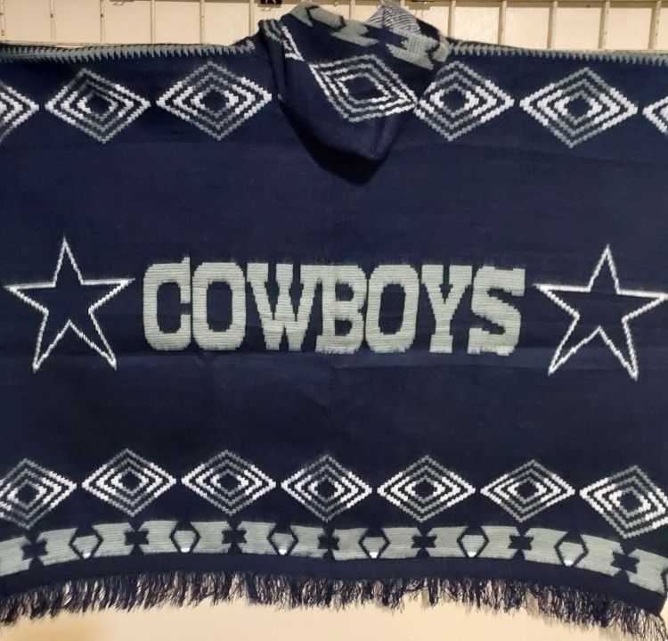 Cowboys Hooded Poncho 