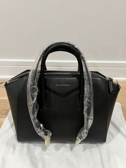 Givenchy Medium Antigona Black Sugar Leather Satchel Purse - New + Receipt Thumbnail