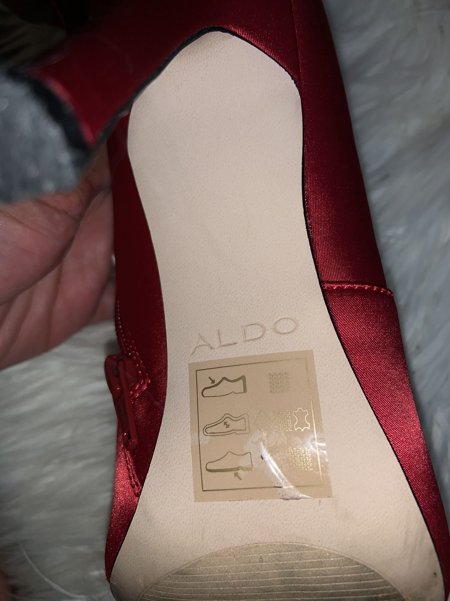 ALDO Red High Boots (Size 8.5)