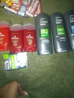 Old Spice Deodorant Dove Body And Face Wash Dove Bar Soap Thumbnail