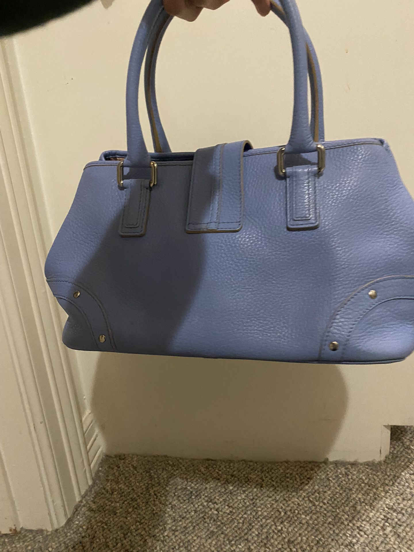  Vintage Baby Blue, Burberry Leather Shoulder Bag