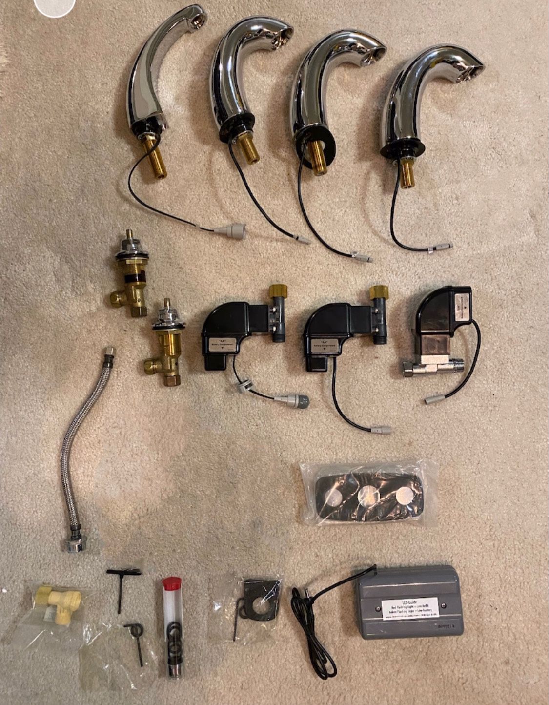 (FOR PARTS) ZURN Aquasense Automatic Battery Powered (4 Faucets & others) manufactured in Taiwan