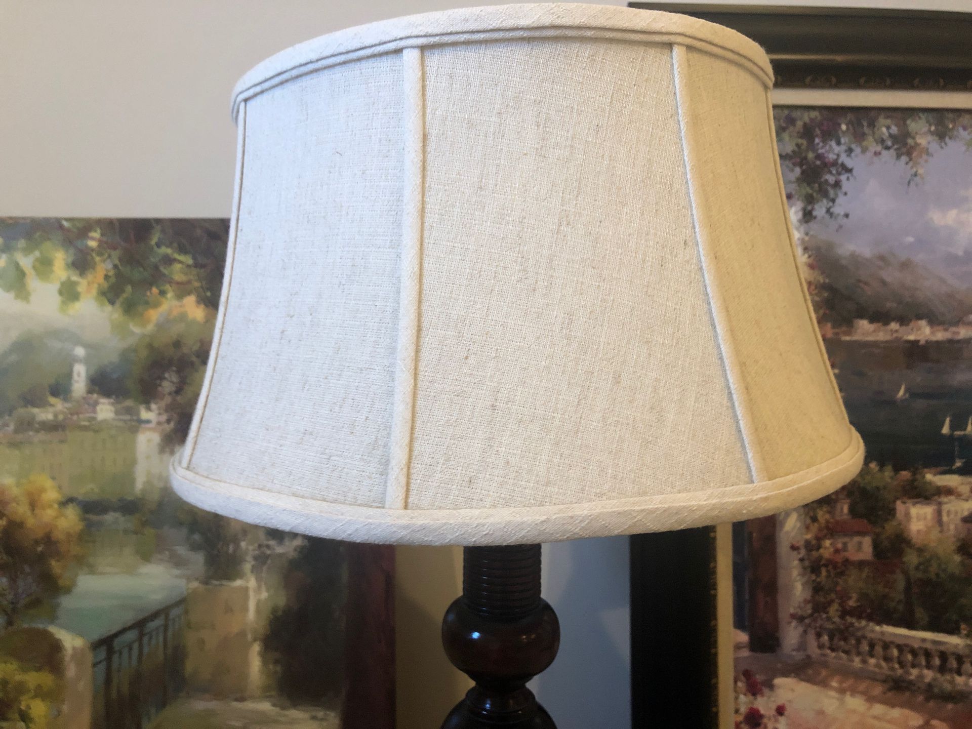 Ethan Allen Table lamp with wood base