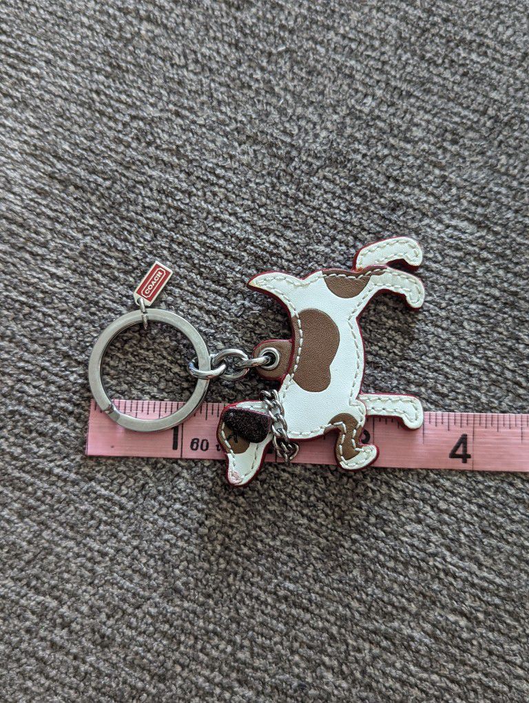 Coach Vintage Purebred Dog Key Fob/Keychain 