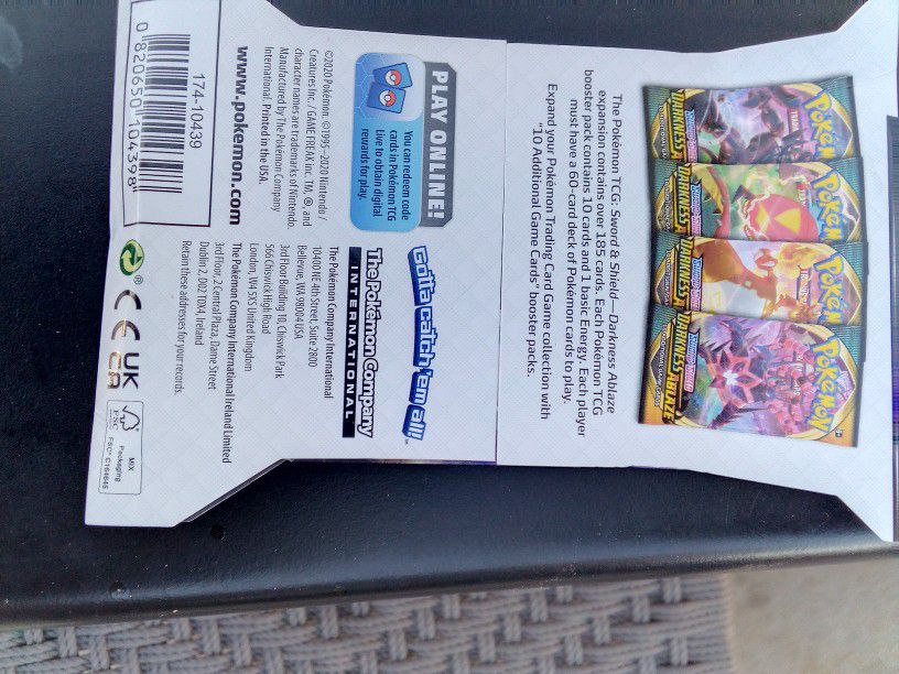 49 packs Of Pokemon Sword And Shield Darkness Ablaze Booster Packs
