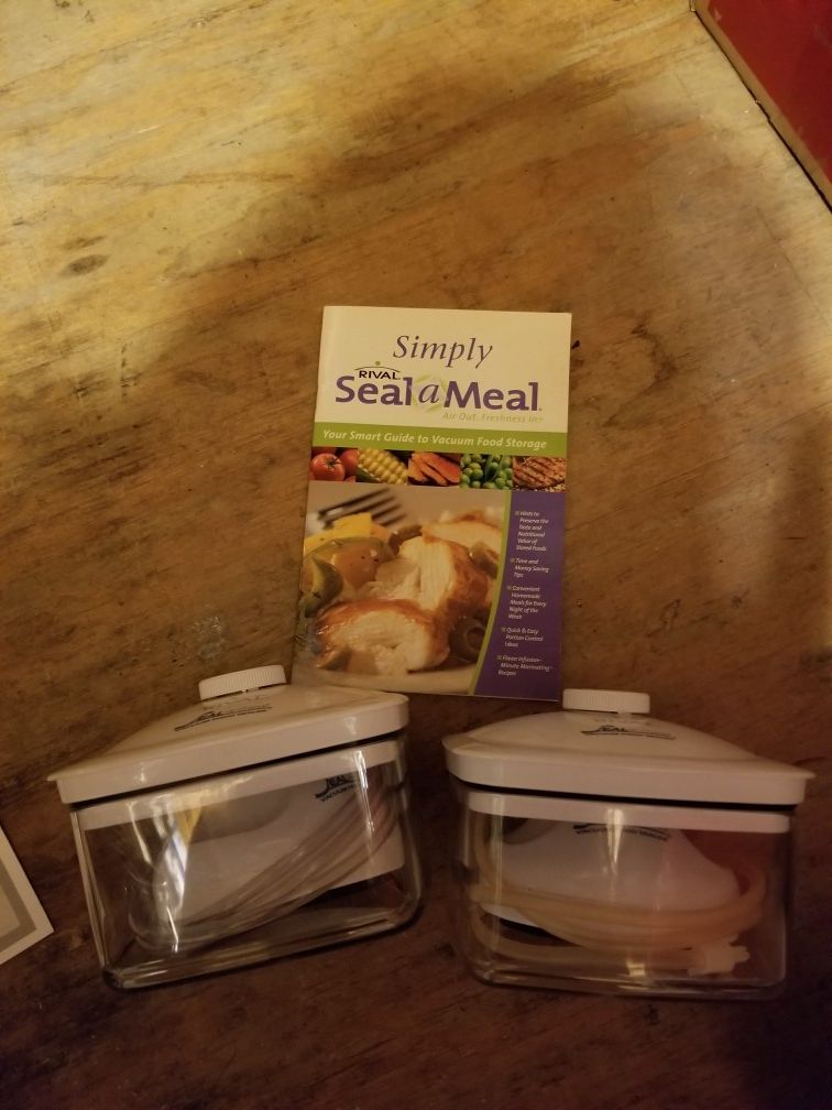 FOODSAVER V3250 PLUS RIVAL SEAL A MEAL CONTAINERS for Sale
