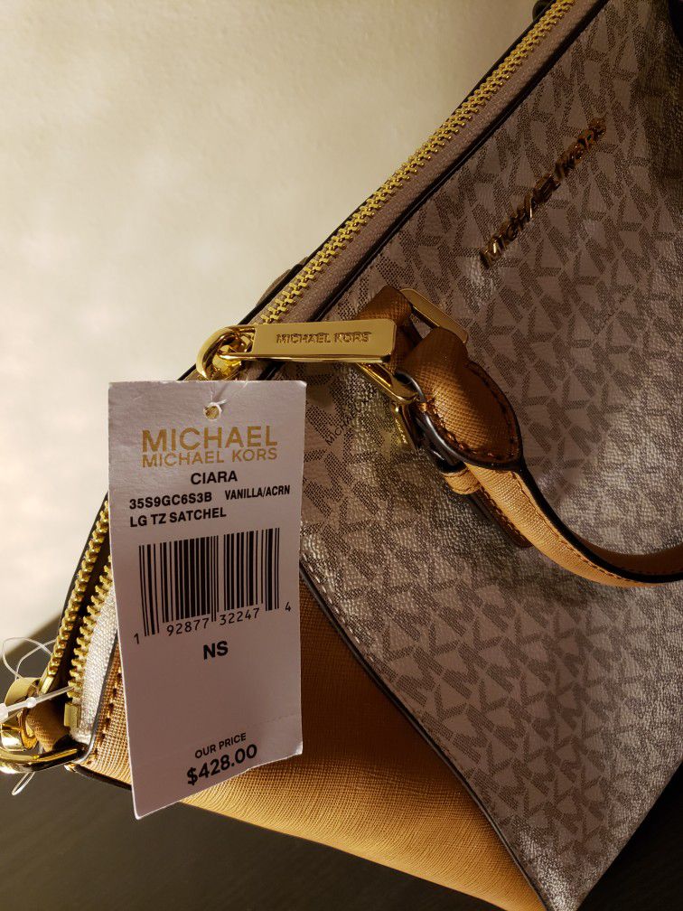 Michael Kors Ciara Large Satchel Handbag/Shoulderbag