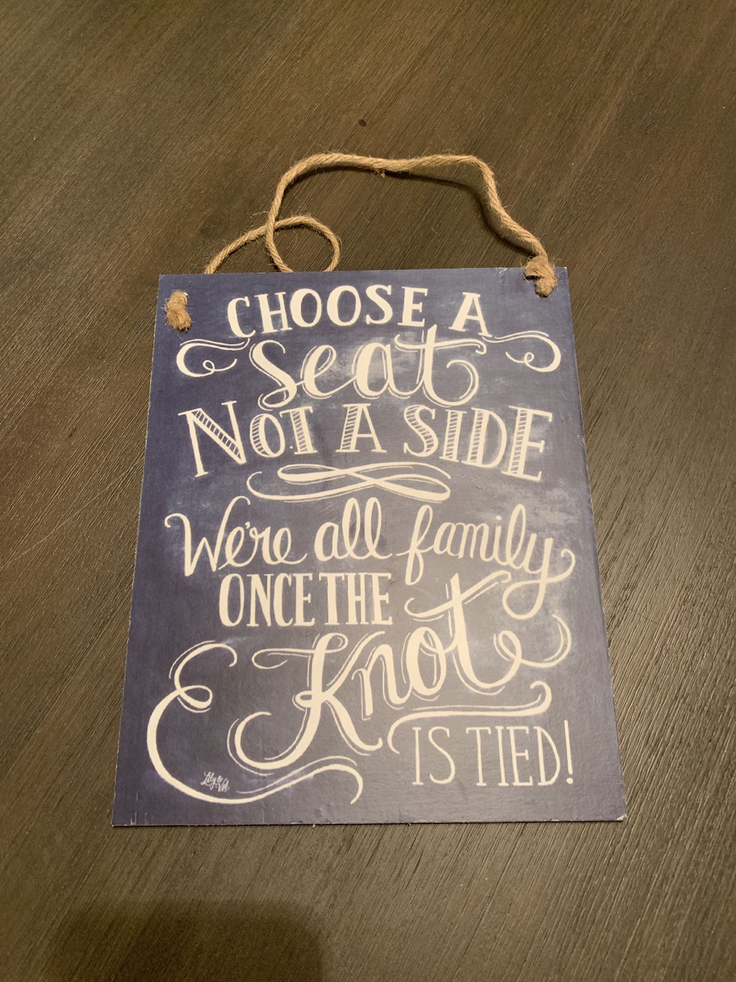 Wedding signs