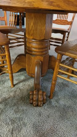 Vintage Dining Table And China Cabinet  Thumbnail