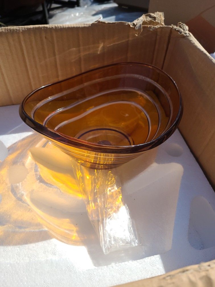 8 Glass Centerpieces Vases