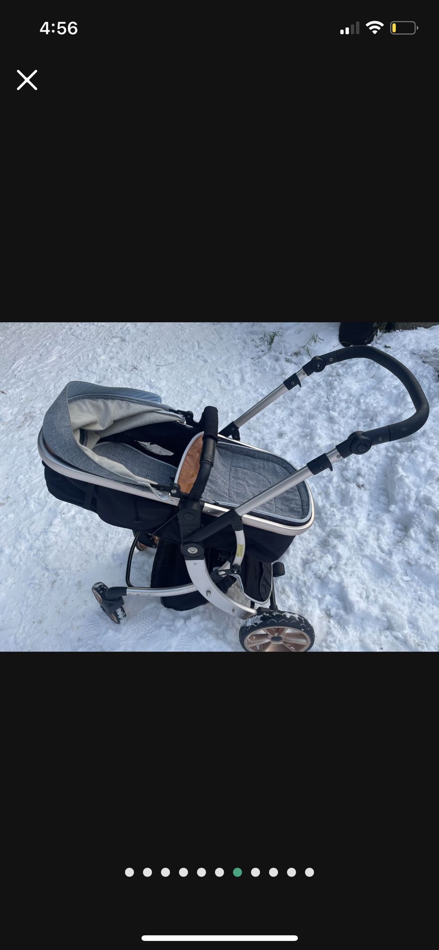 Beautiful Luxury Convertible Basinett Stroller. Converts Into Regular Toddler Stroller!