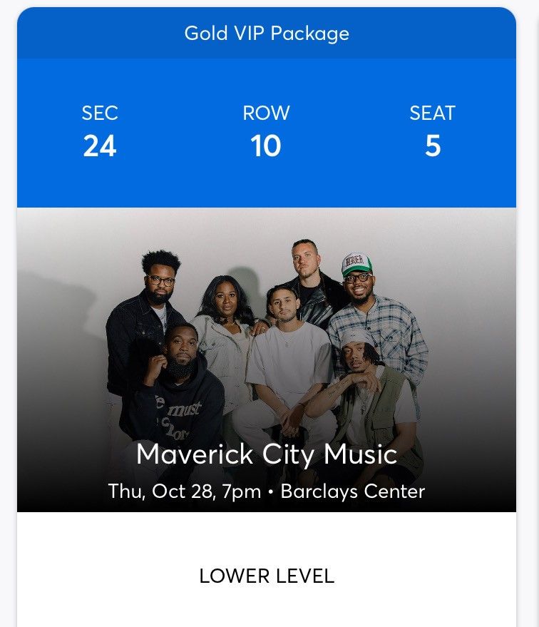 Maverick City Music Concert NYC (Sold Out) TICKETS