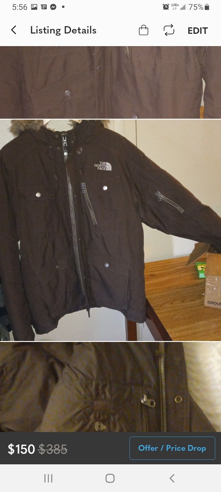 Men's North Face XL Hyvent.