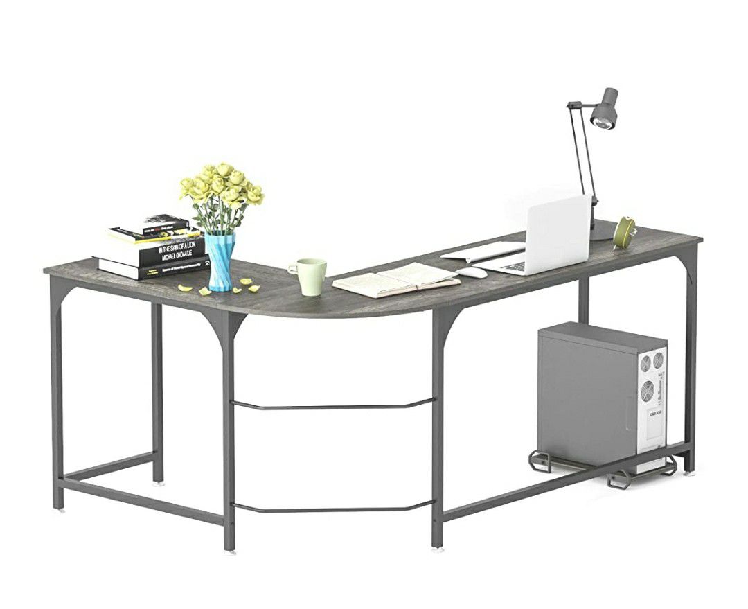 Modern Home/Study, Reversible L-Shaped Desk Corner Gaming Computer Desk Office Workstation