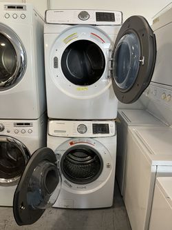 Samsung Front Load Electric Washer And Dryer Set  Thumbnail