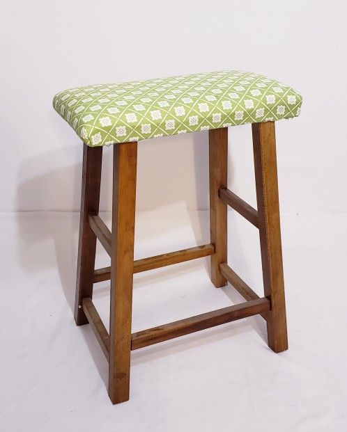 Solid Wood Backless Stool
Padding & Cover Added
(Can be Removed)
Counter Bar Kitchen Seat Chair