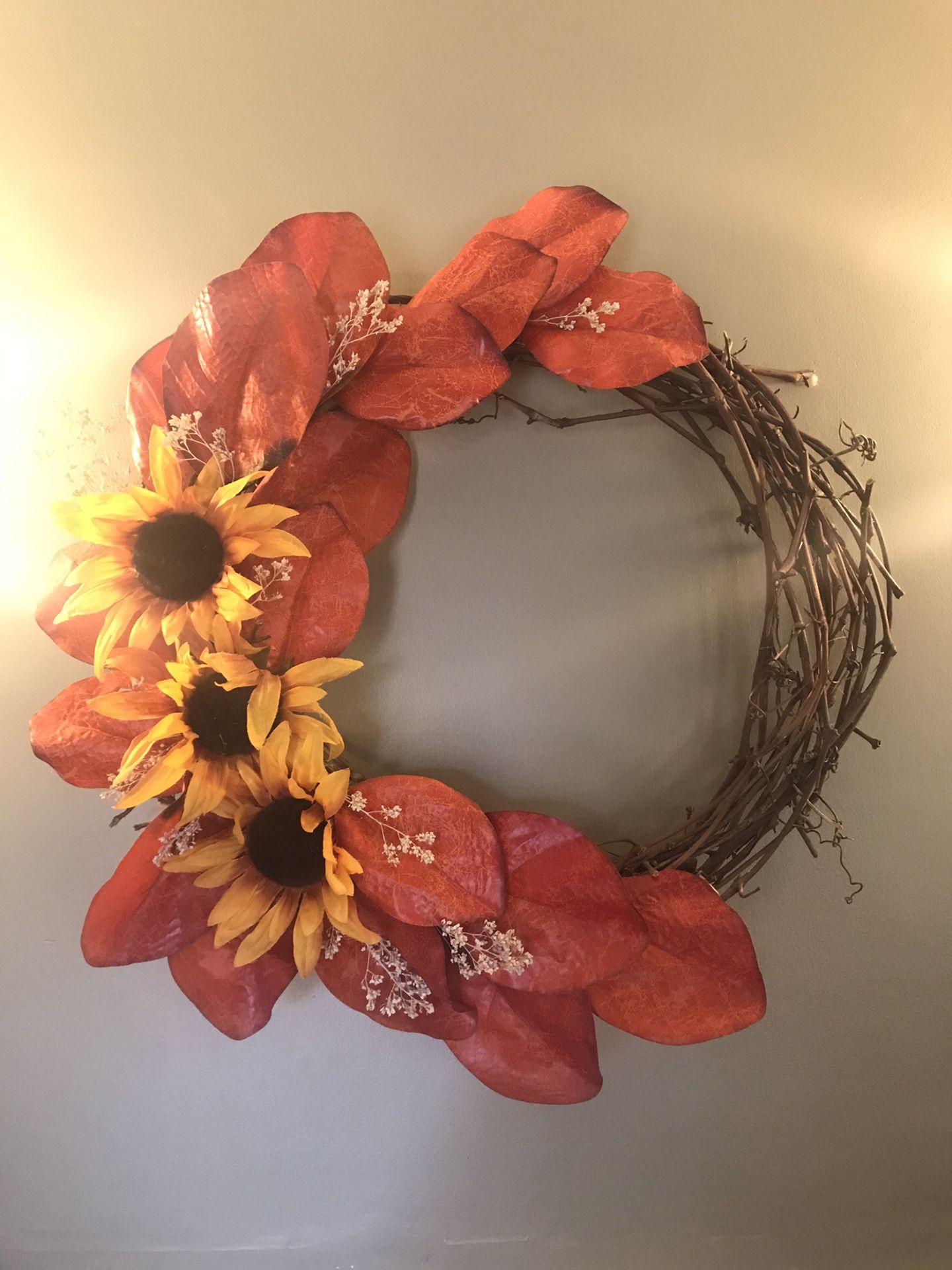 Beautiful Fall Wreath Made by my wife