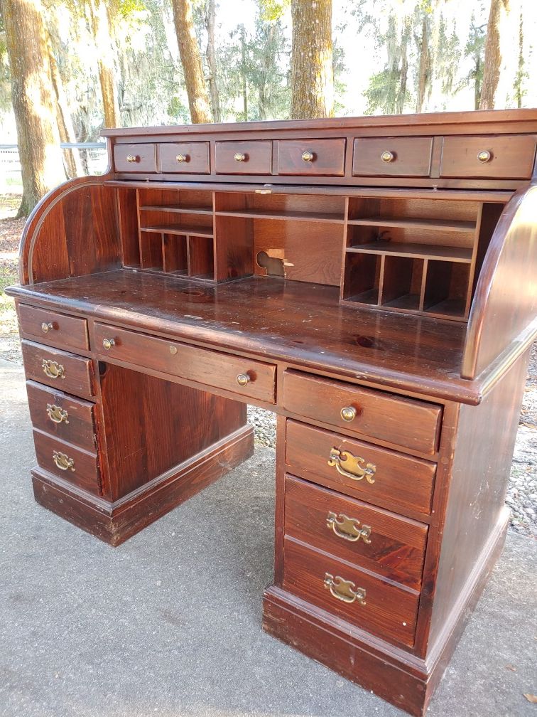 Ethan Allen roll top desk for Sale in Dade City, FL OfferUp