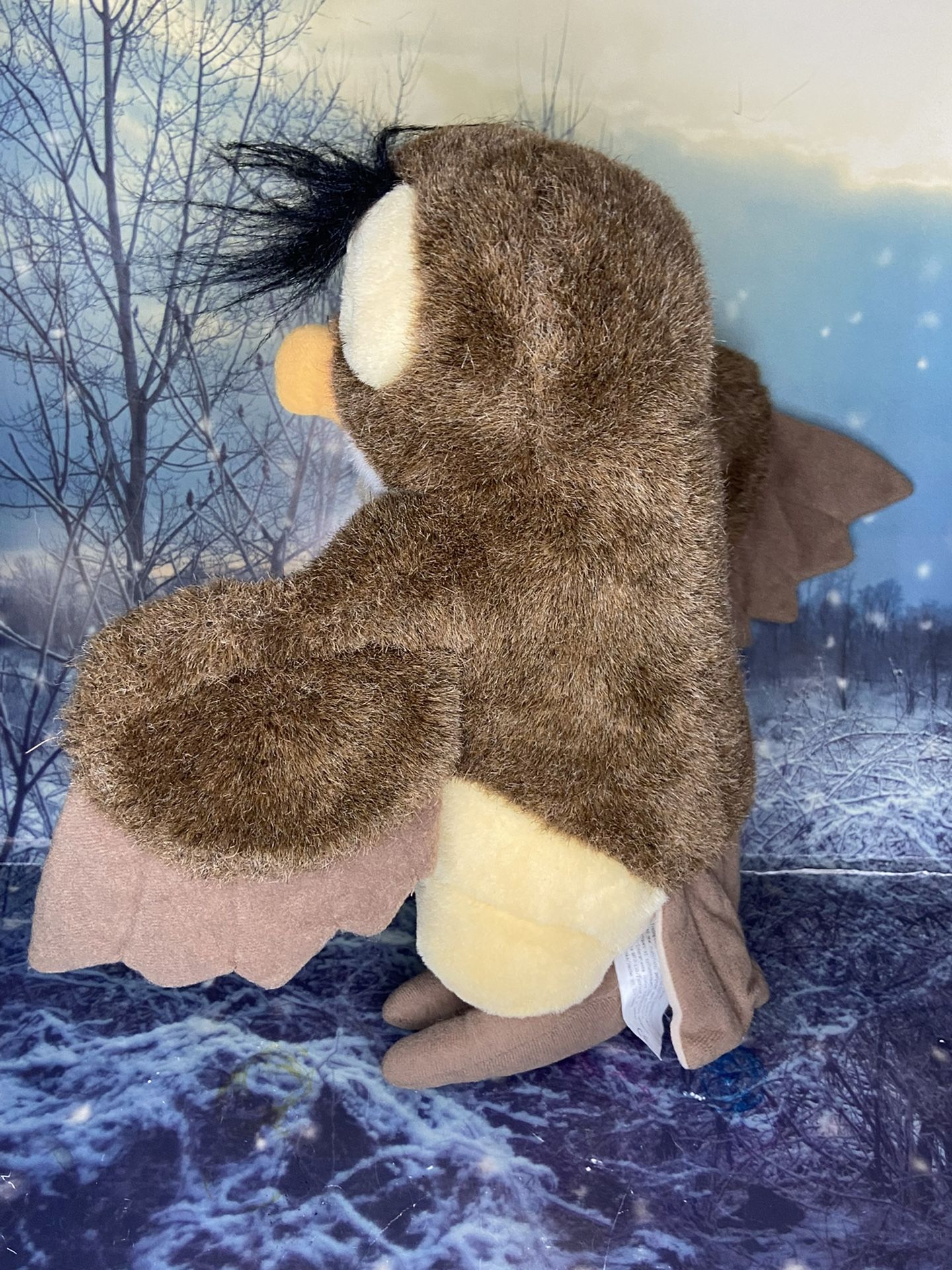 VINTAGE DISNEY STORE WINNIE THE POOH WISE OWL PLUSH 13” STUFFED