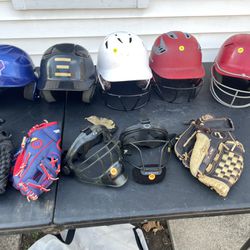 Baseball Helmets, And Bags! Gloves Are Sold! Thumbnail