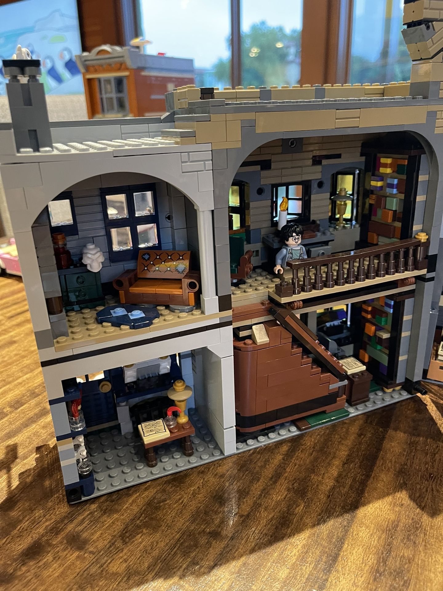 Assembled Harry Potter Diagon Alley Lego Set