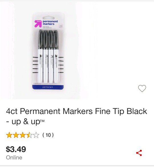 3 Packs Of Permanent Markers New