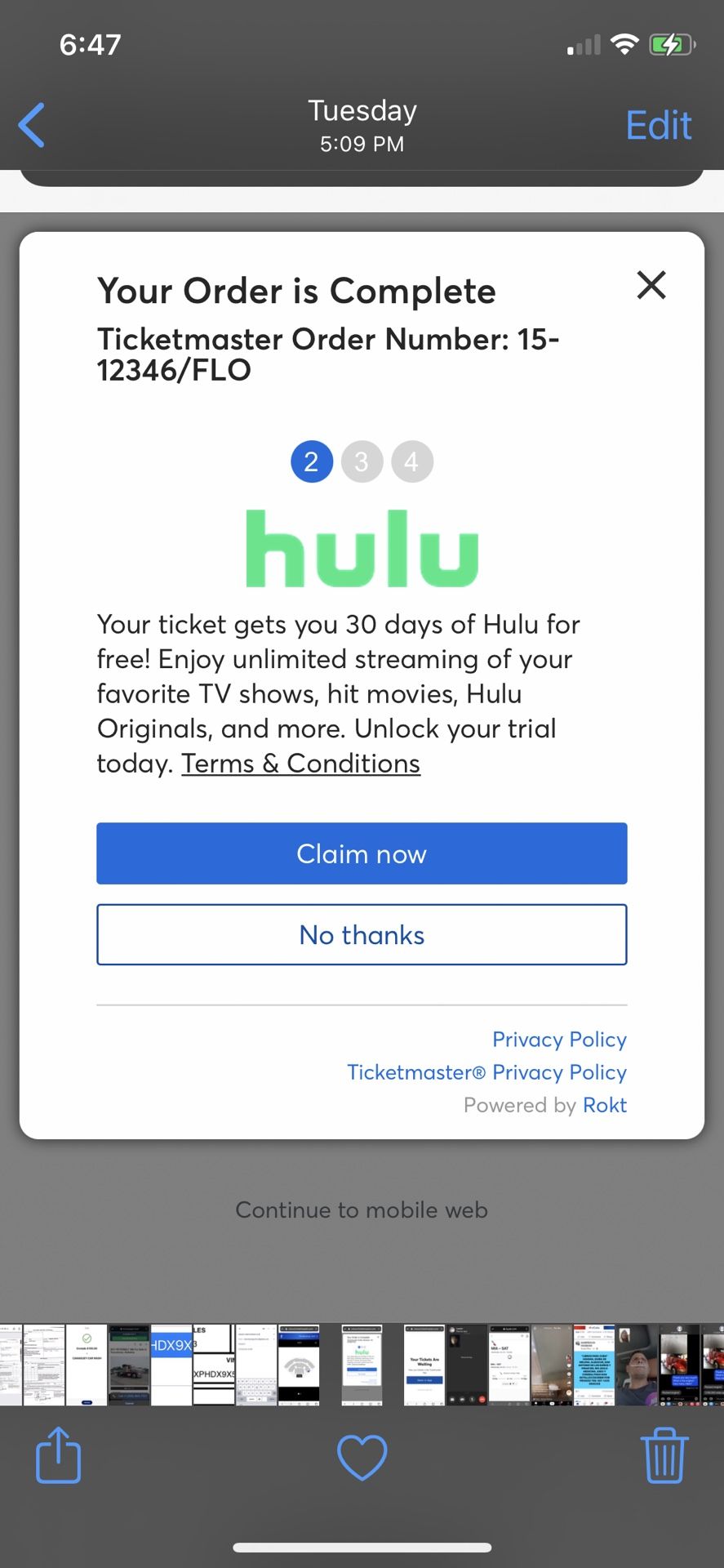 2Tickets Para El Concierto De Myriam Hernandez