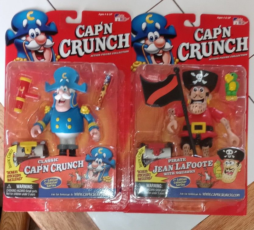 1st Edition 2001 Collection Series Cap'n Crunch Action Figures