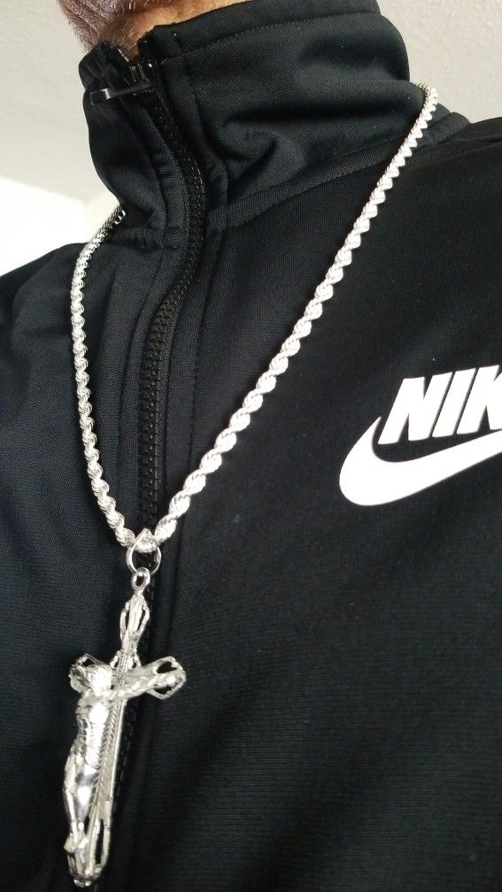 Torsal Y Cristo Plata 925MX / Silver Chain And Christ