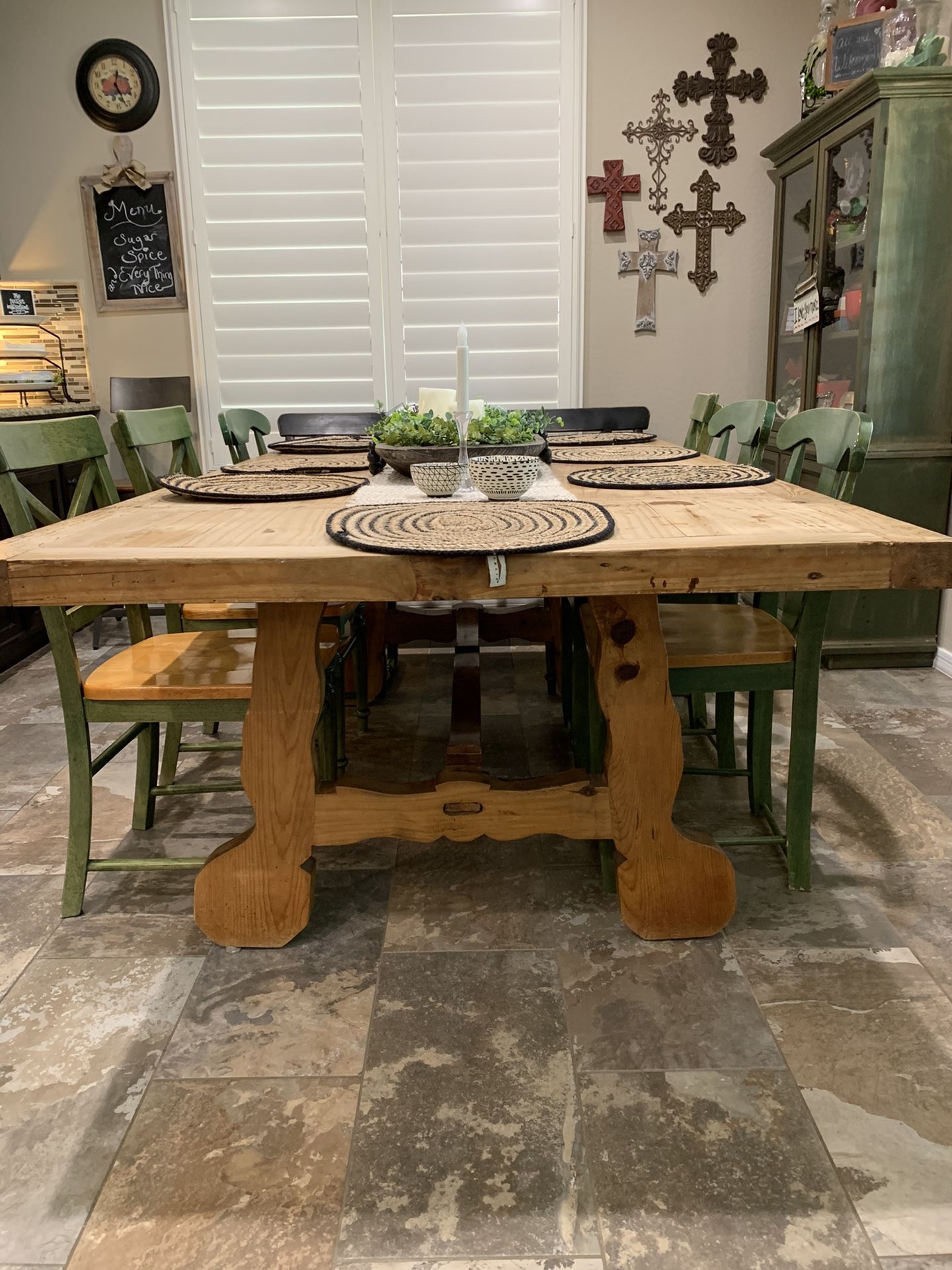 Solid Wood Table and Chairs