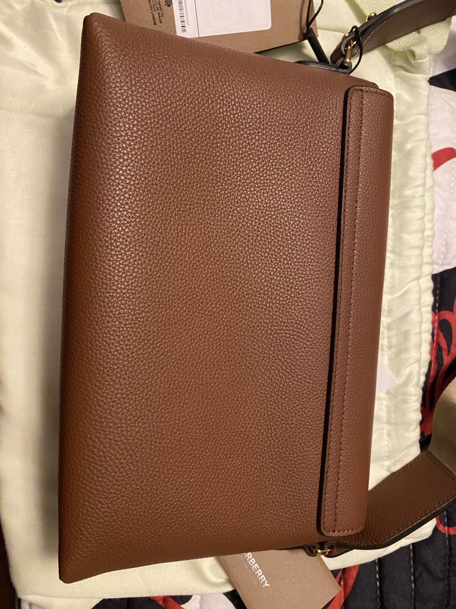 Burberry Leather and Vintage Note Crossbody