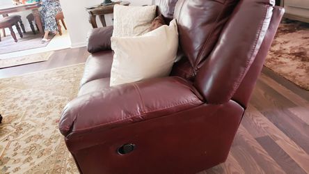 Recline Leather Sofa And Loveseat  Thumbnail