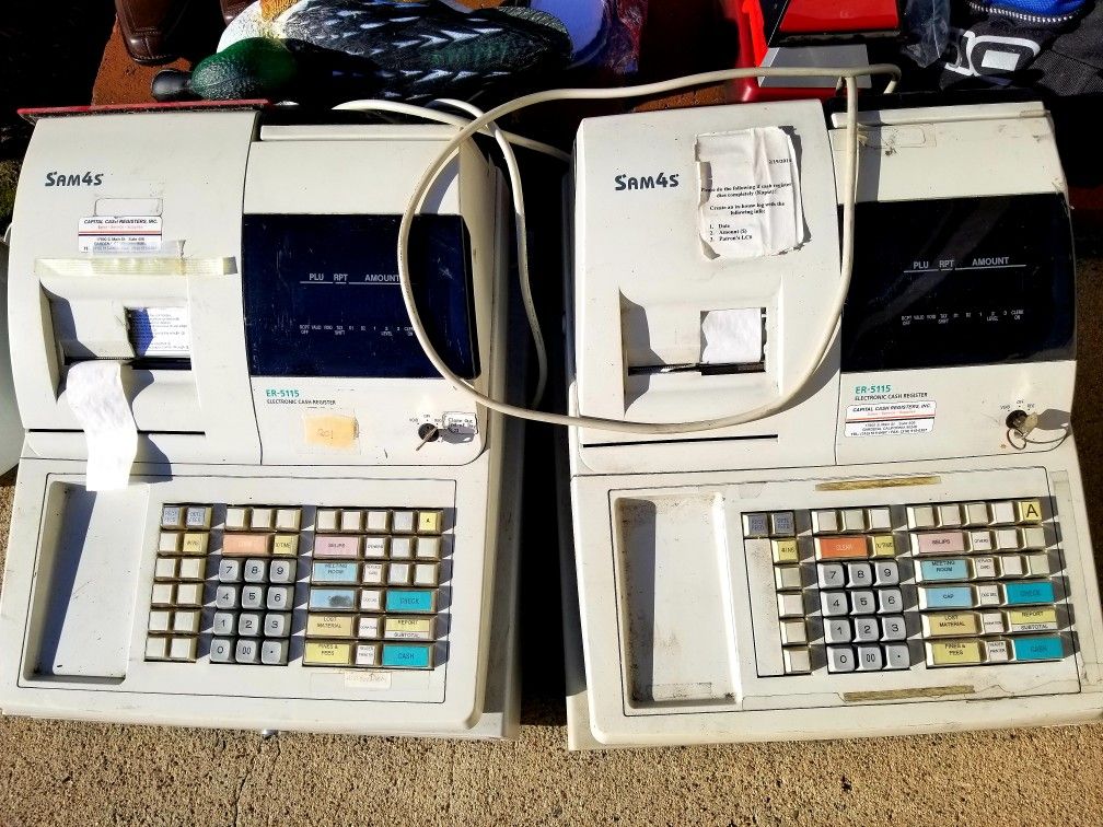 2 Sam4s ER-5115 Cash Register