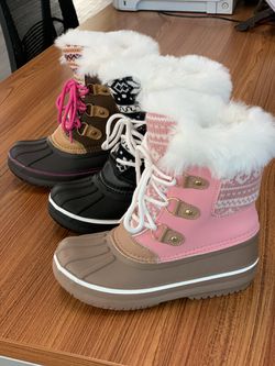 Snow boots for kids sizes 9,10,11,12,13,1,2,3,4 Thumbnail