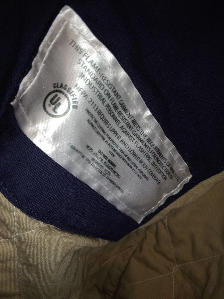 Flame Resistant Carhartt Coat. Size M 8/10. Worn Only Once. Like New
