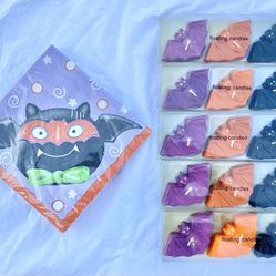 Vintage Lot Jo-Ann Halloween Bat Floating Tea Light Candle Pack (15) & Napkins $20 OBO Thumbnail