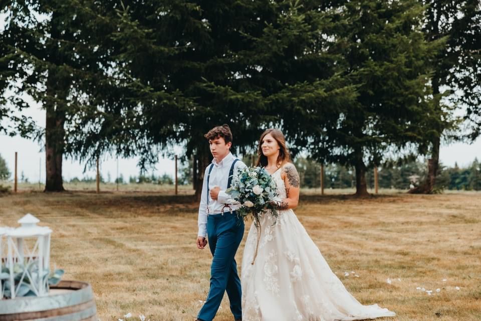 Beautiful Champagne Wedding Dress