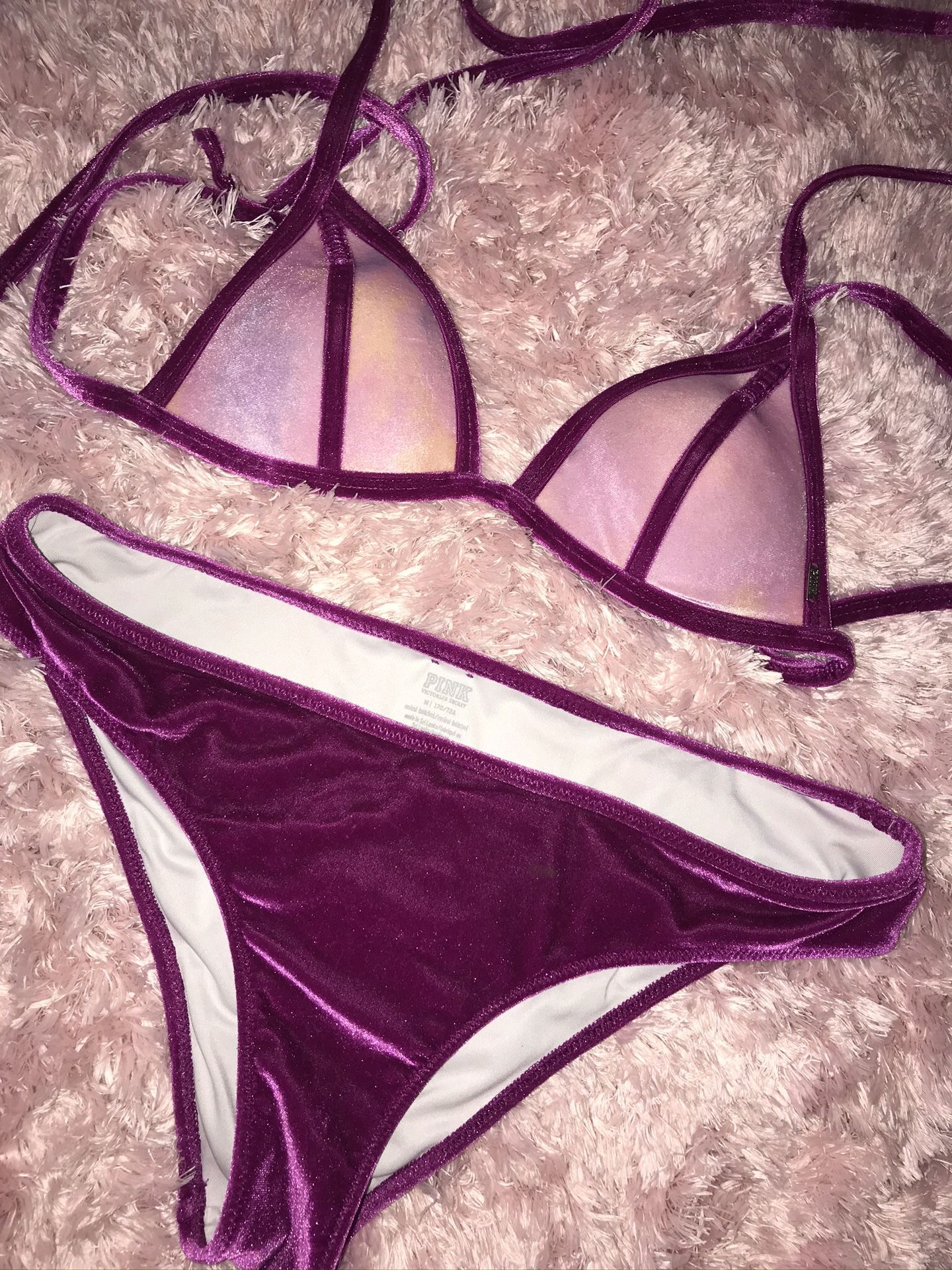 victoria’s secret PINK velvet bikini