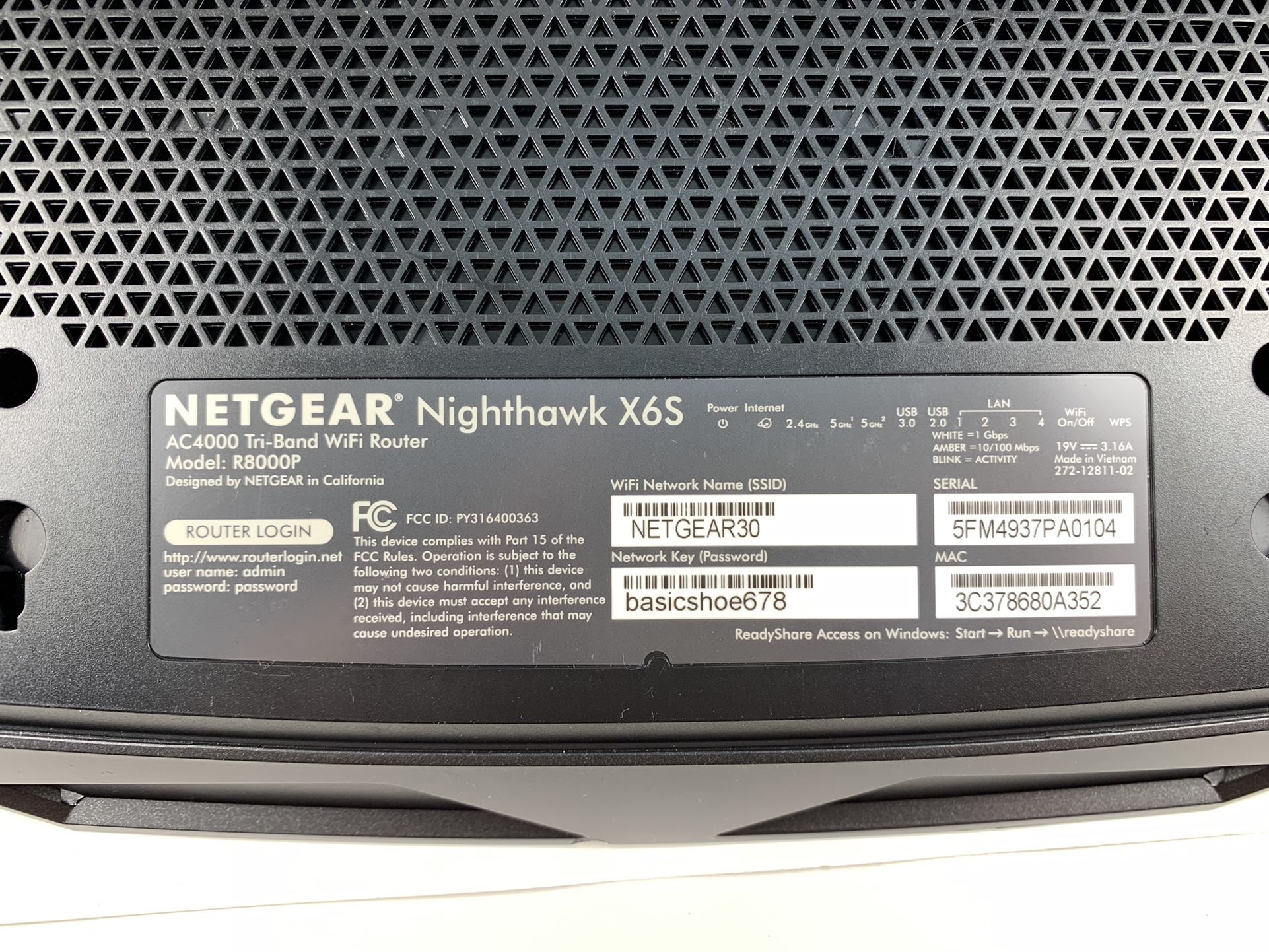✅👍NETGEAR Nighthawk X6S Smart WiFi Router (R8000P), AC4000 Tri-Band Wireless Speed