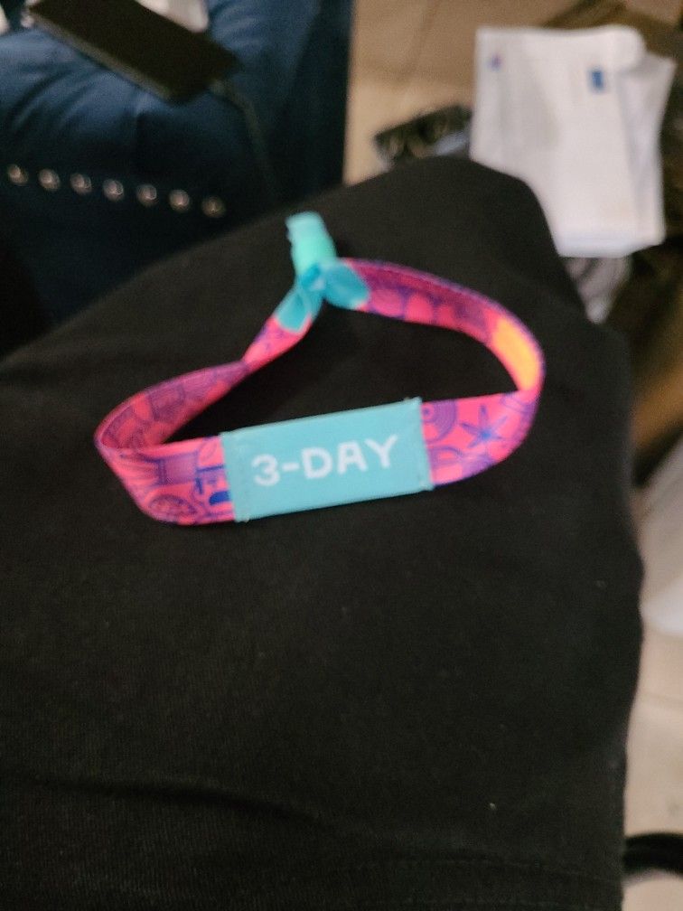 Outside Lands Day 3day Wrist Band 2021 San
