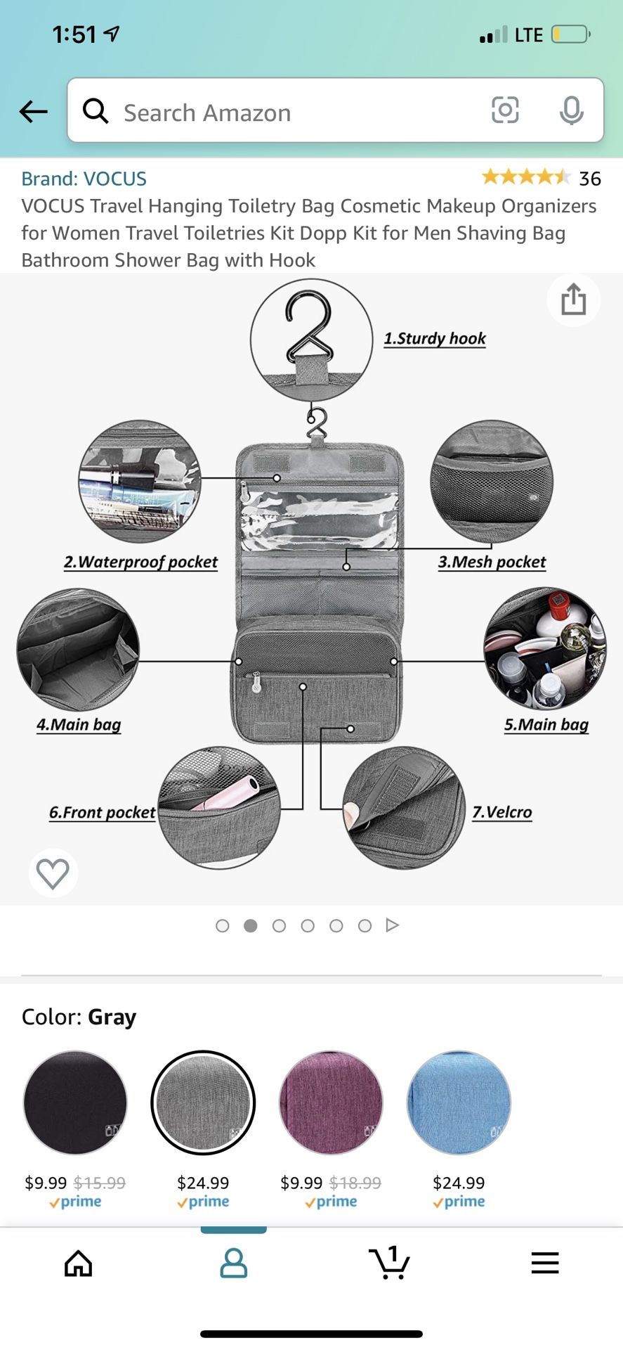 Travel Toiletry Bag
