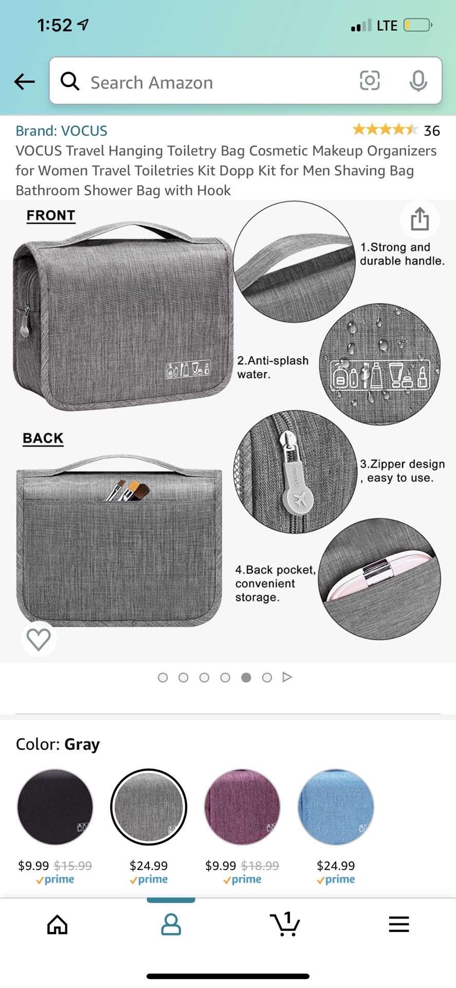 Travel Toiletry Bag