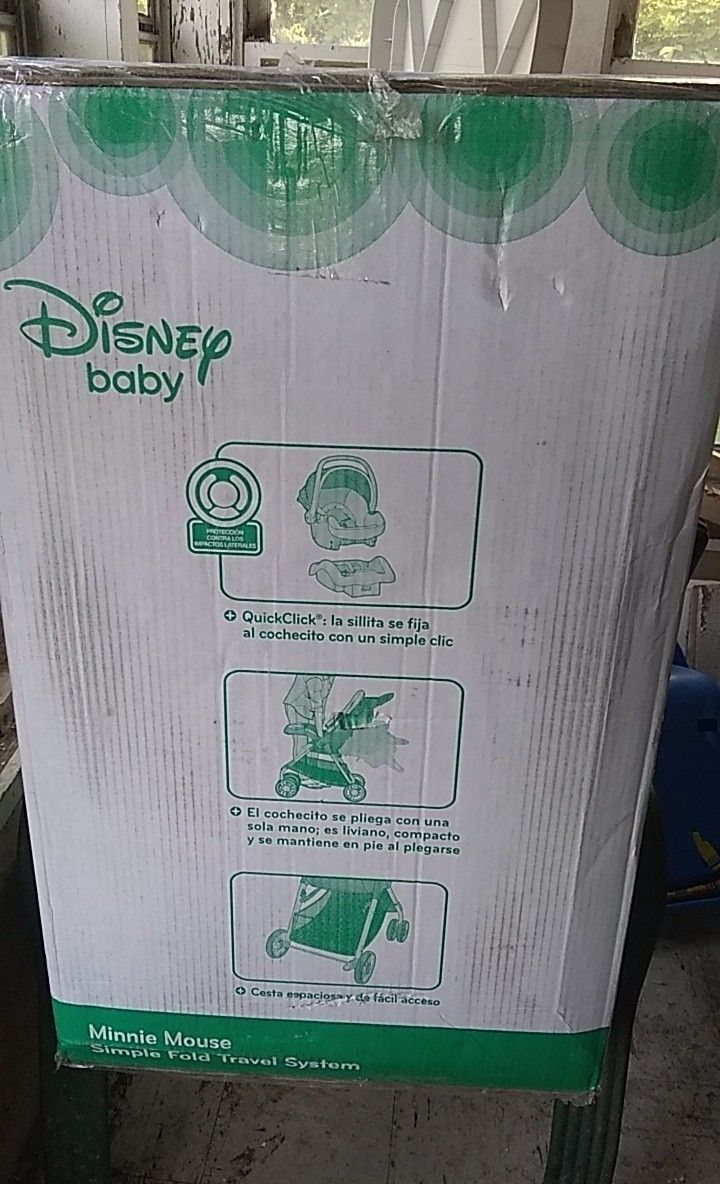 Minnie mouse stroller & car seat