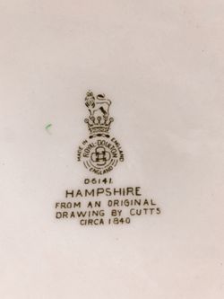 Hampshire Plate by Royal Doulton Thumbnail
