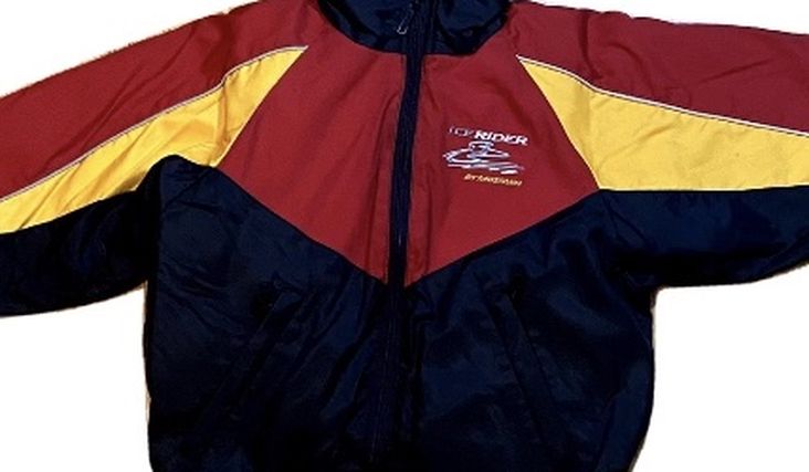 Vintage Ice Rider By Mustang Youth Kids Medium Snowmobile Jacket Coat - Padded
