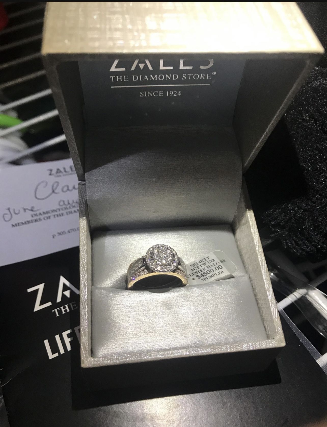 Diamond Engagement / Wedding Ring 14kt White Gold 1ctt