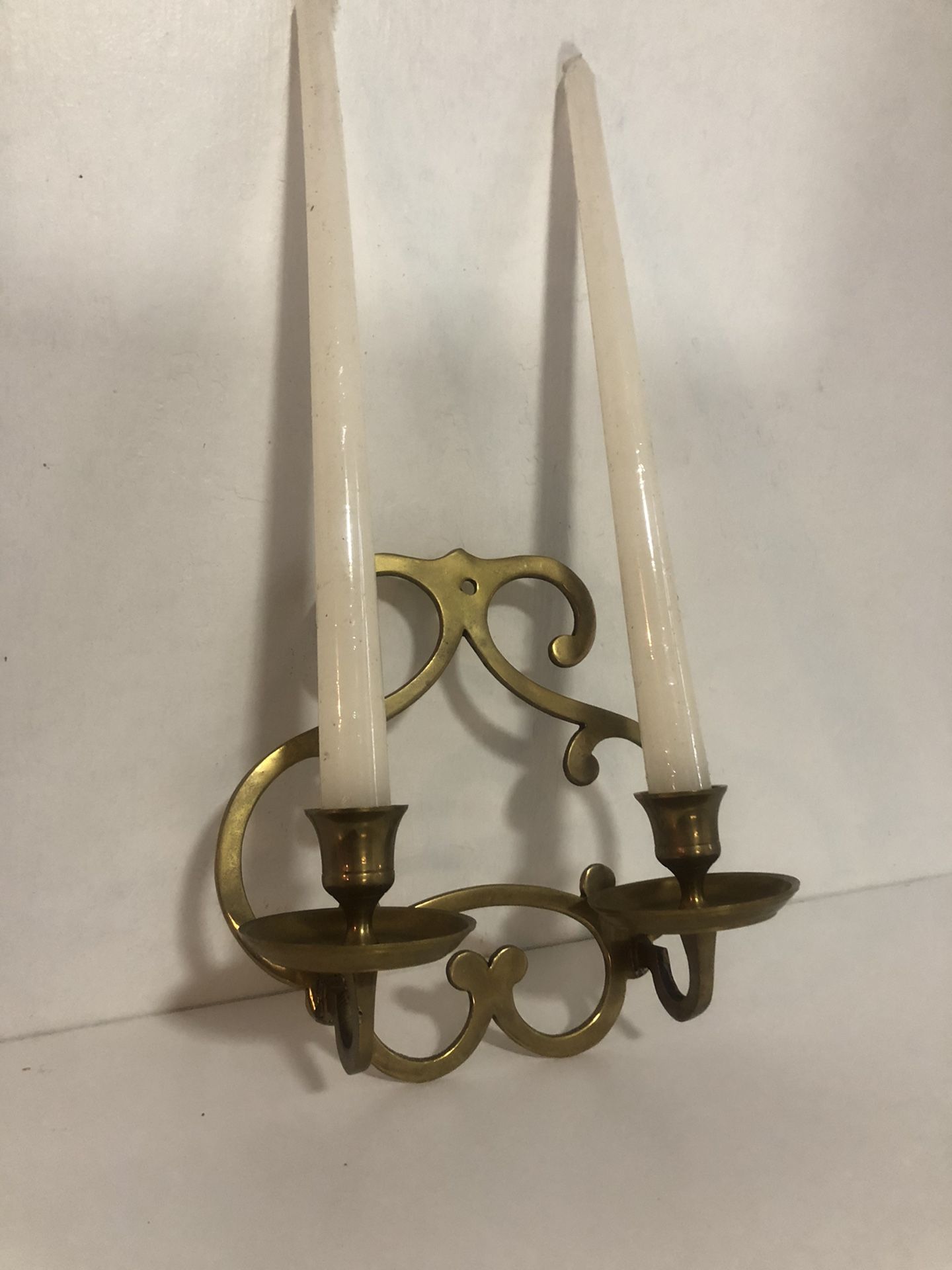 vintage solid brass sconce