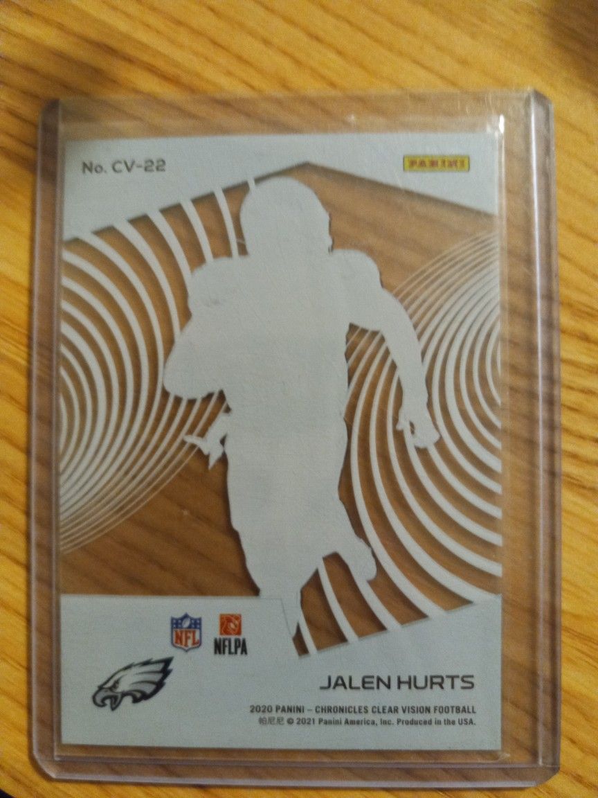 Jalen Hurts Clear Vision 2021 Mint Condition