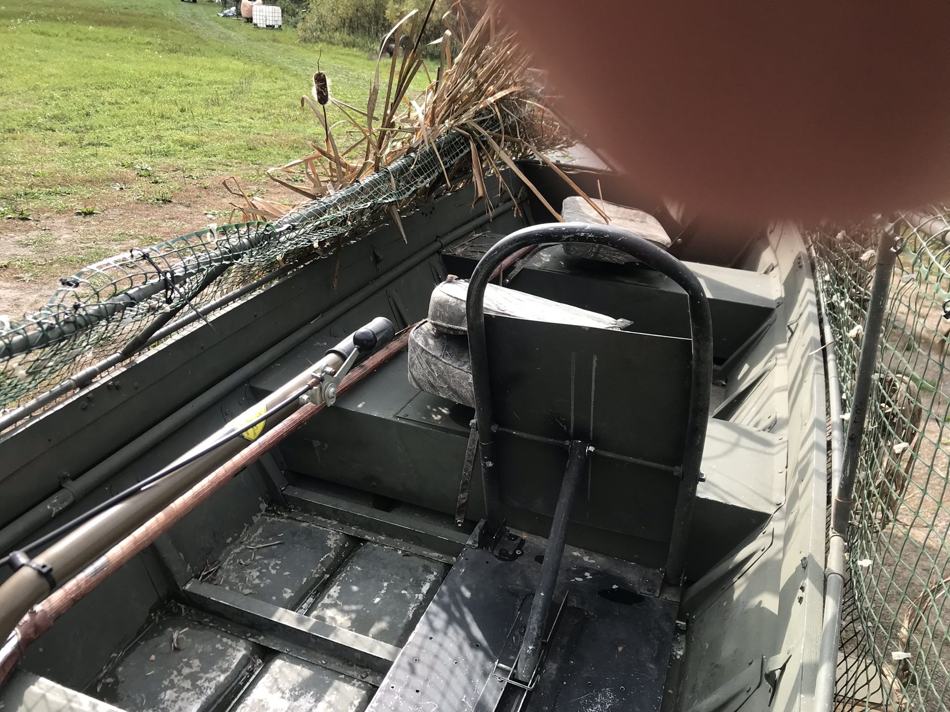 Duck Boat With Mud motor